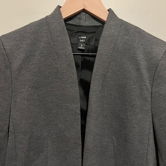 J. Crew Going-out Blazer in Stretch Twill Heather Dove Size 6 - Picture 5 of 9